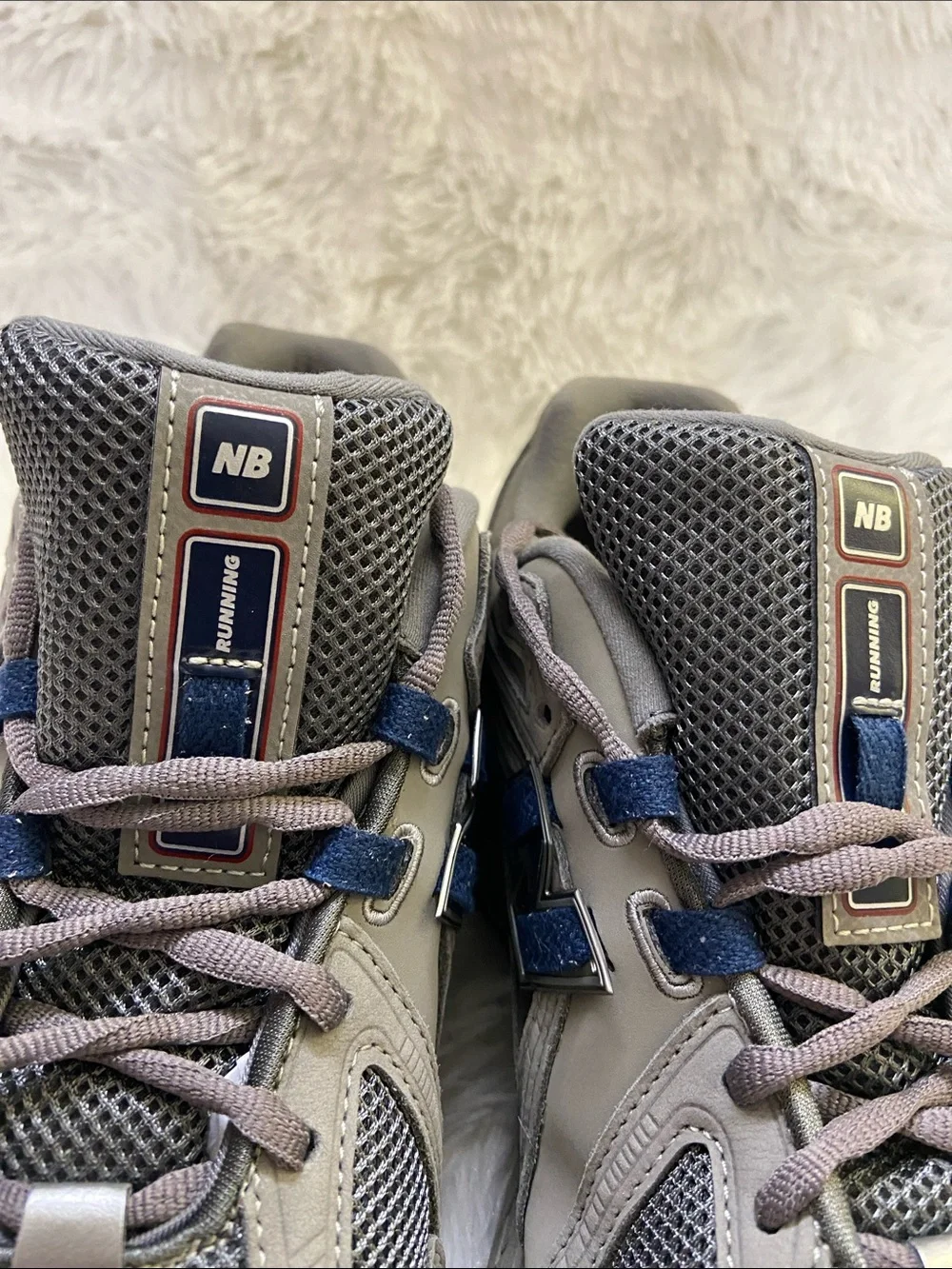 New Balance 1906R Men's Low Top Grey  Sneakers with Navy Accents.Size-11